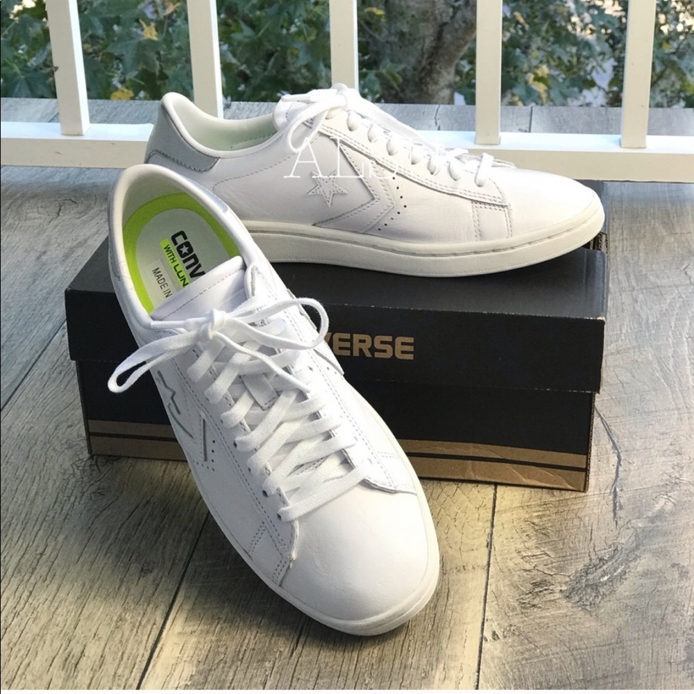 NWT Converse PL LP OX White Silver WMNS AUTHENTIC - Picture 2 of 7